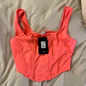 Fashion Nova Coral Crop Top